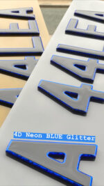 4D Blue Glitter Gel - Image 8