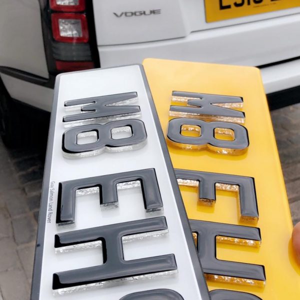 Stand Out On The Road! 4D Neon Gel Extra Deep Number Plates – Pair (Show Style Only)